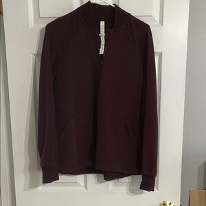 Lululemon Athletica Burgundy Zip-Up Jacket